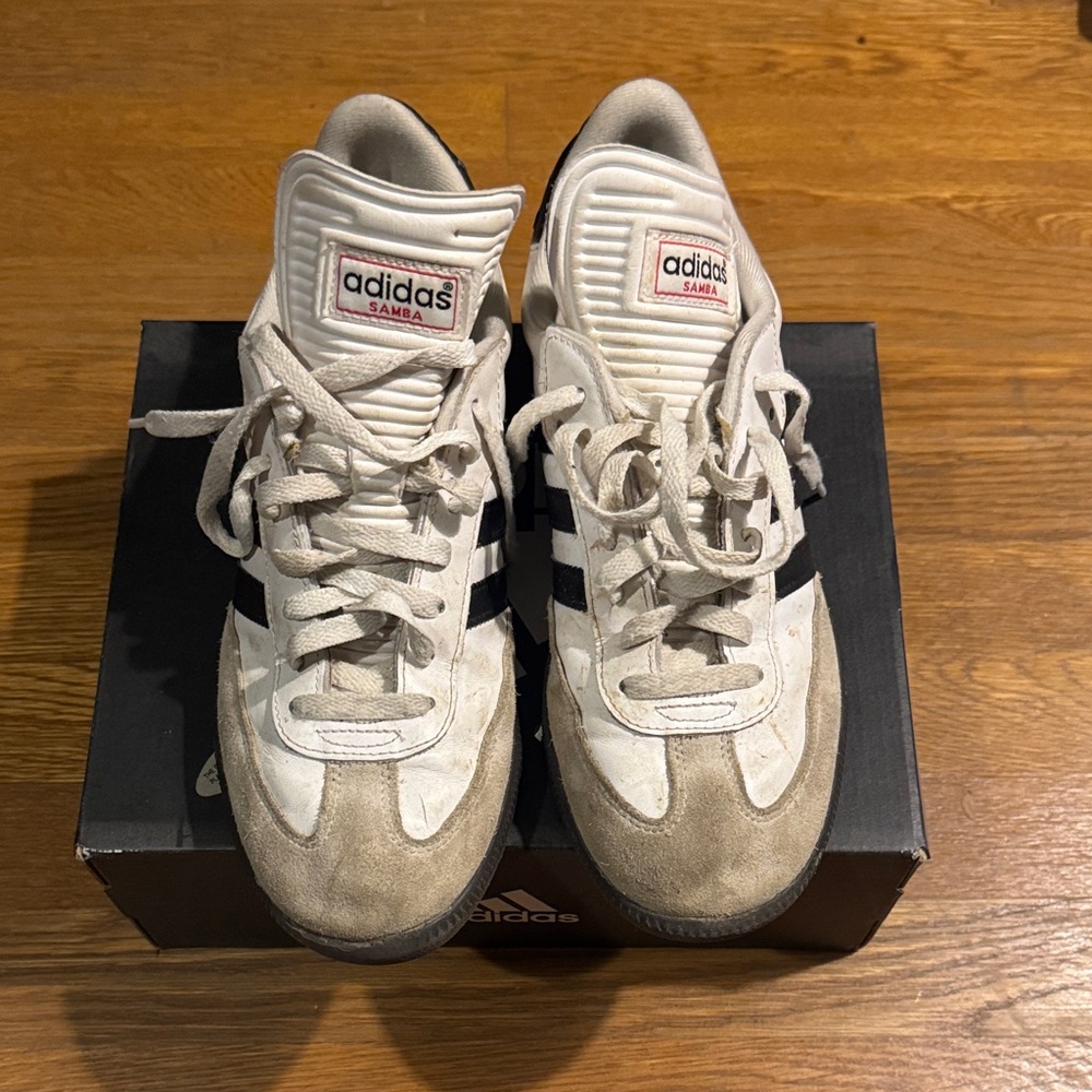 Adidas Samba White and Black Sneakers